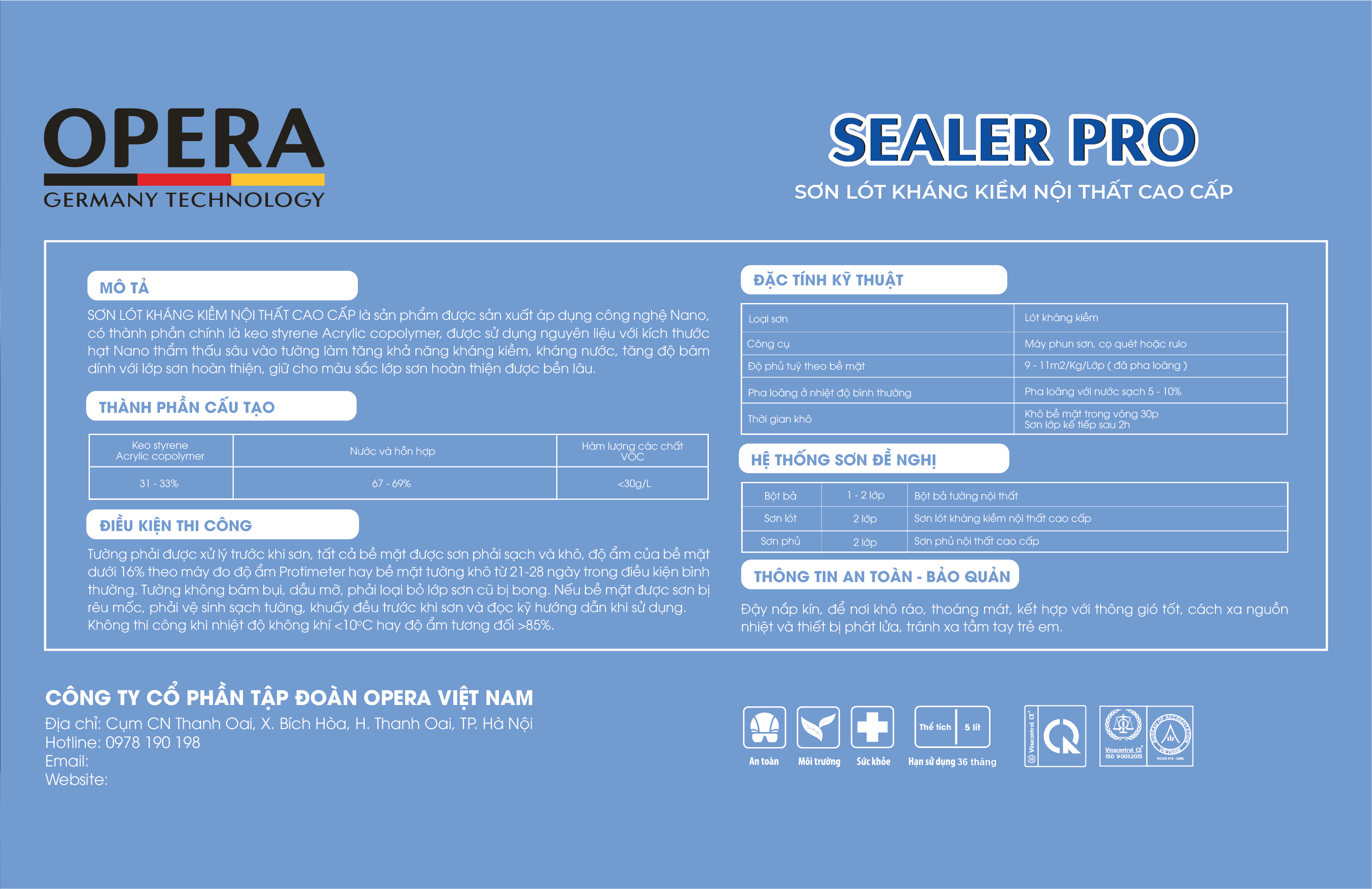 Sơn Opr-65 Sealer Pro 5L