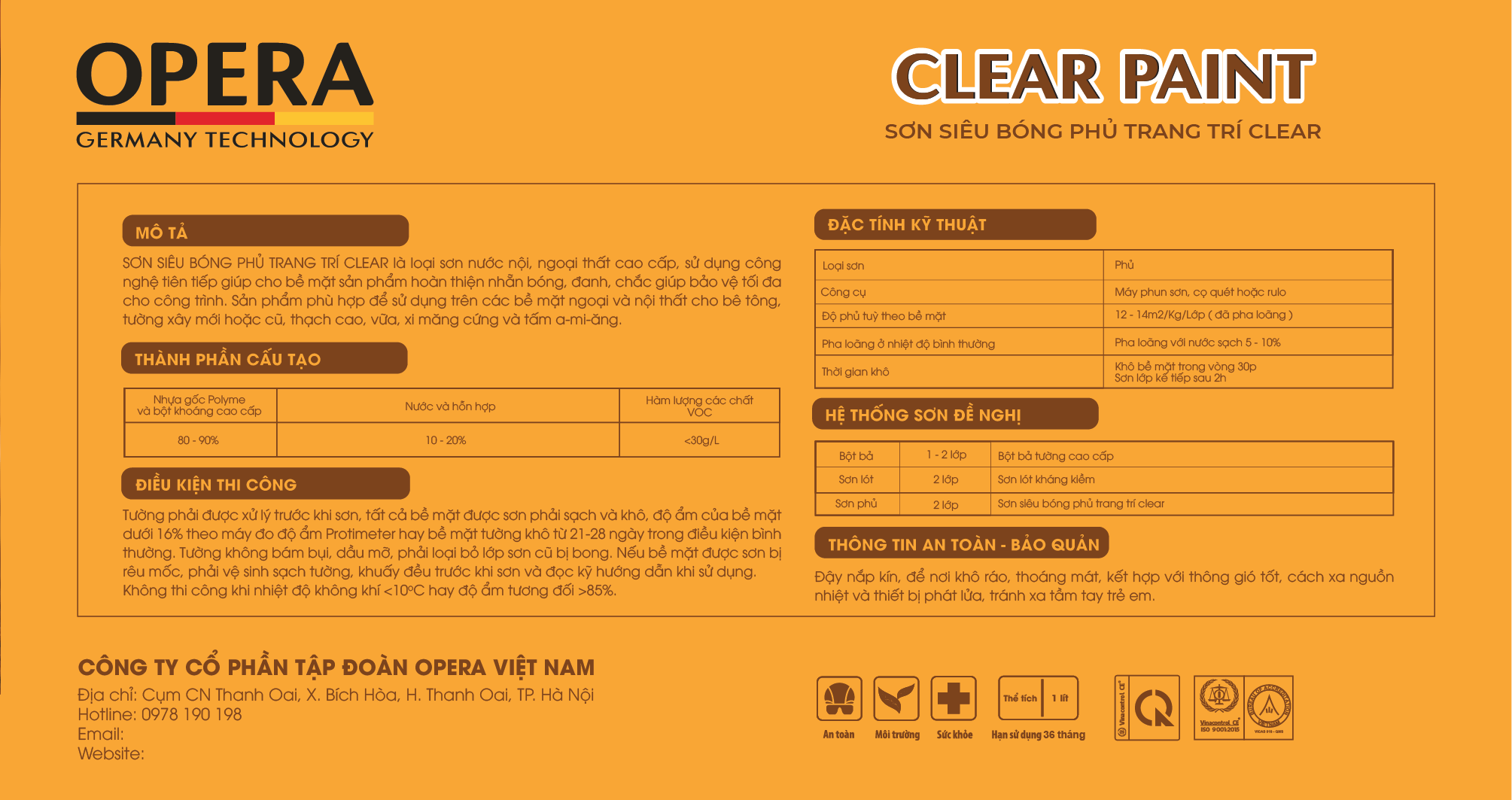 Sơn Opr-epc Clear paint