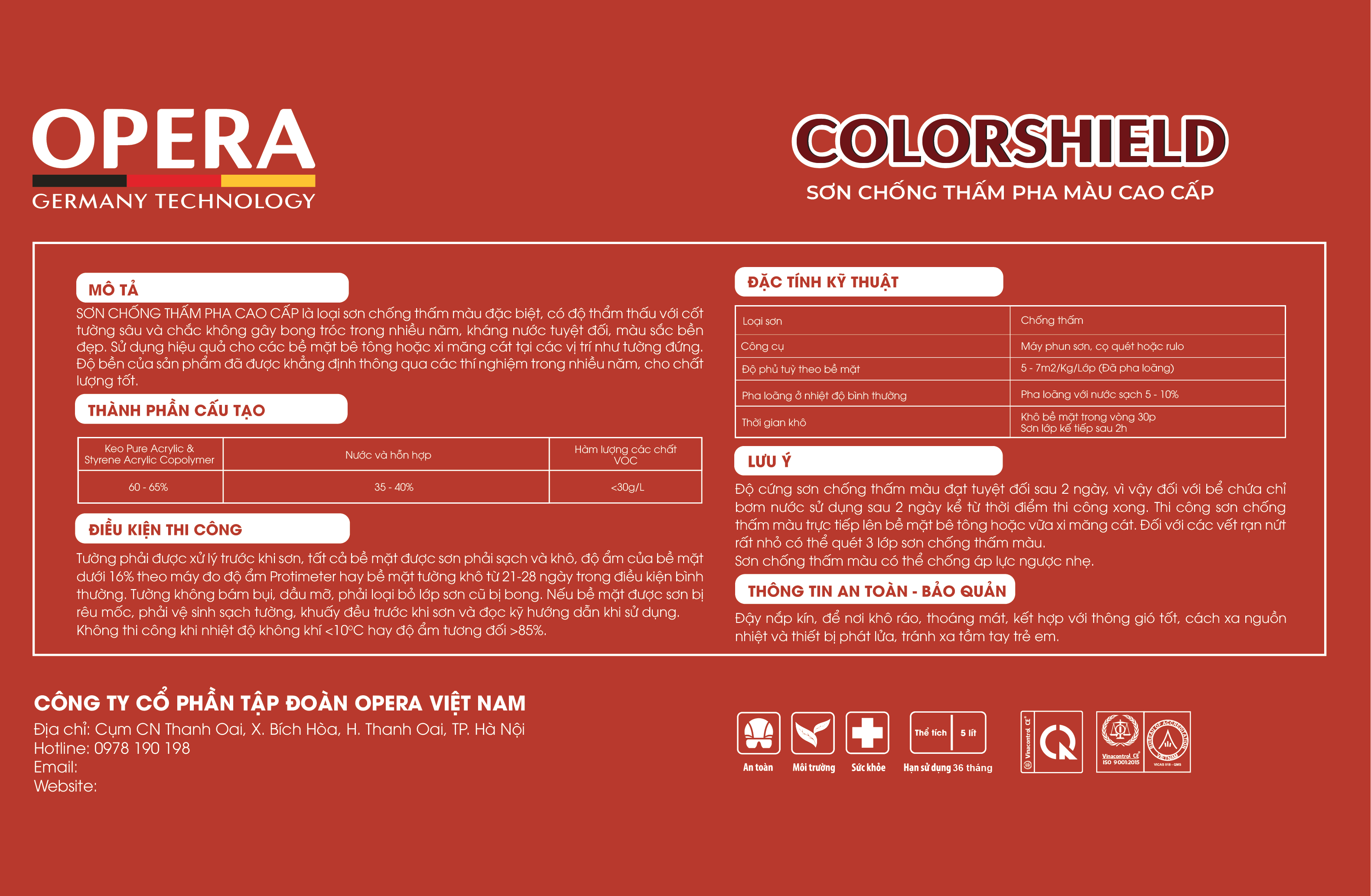 Sơn Opr-11m Colorshield 5L