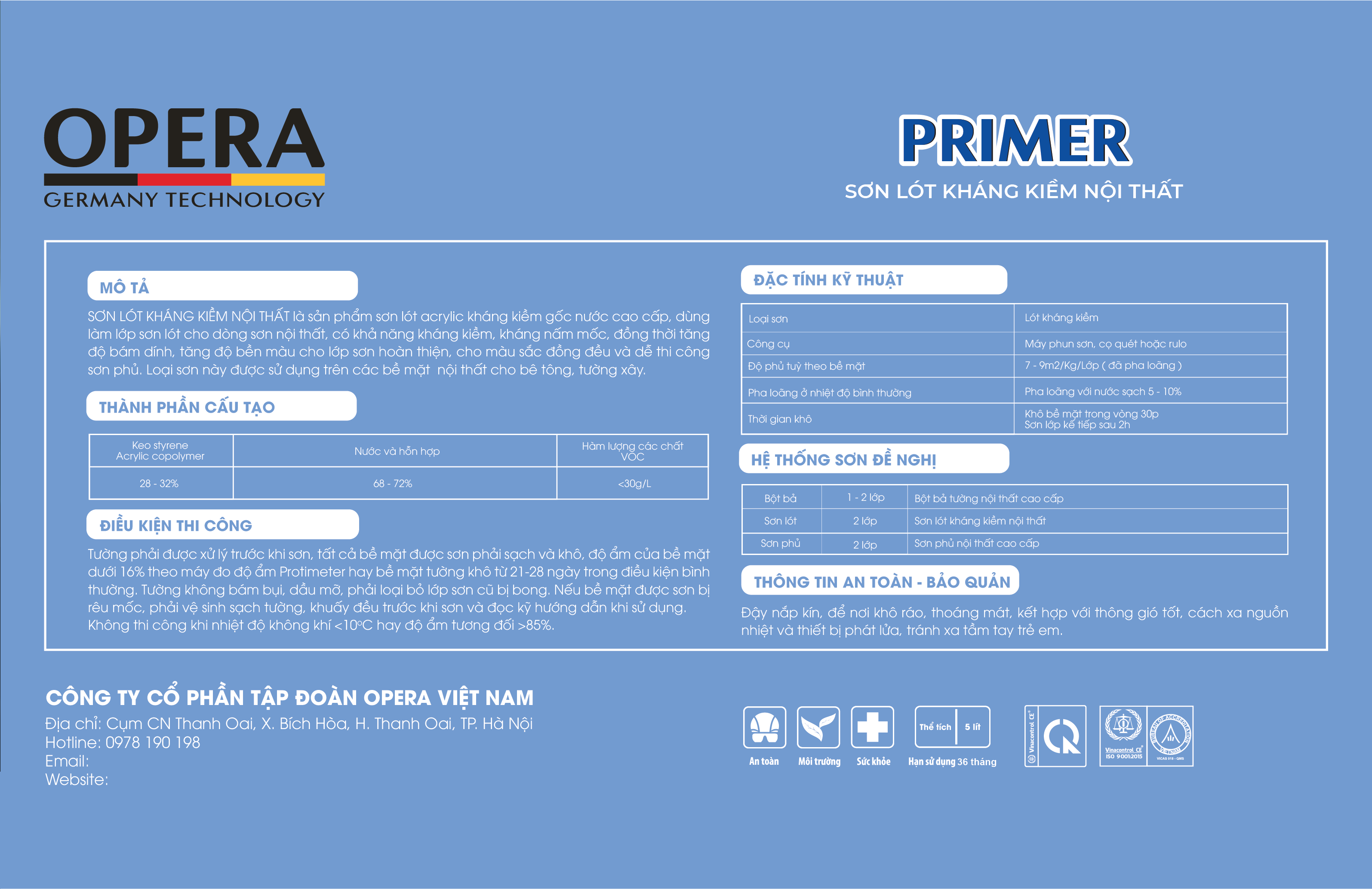 Sơn Opr-500 Primer 5L