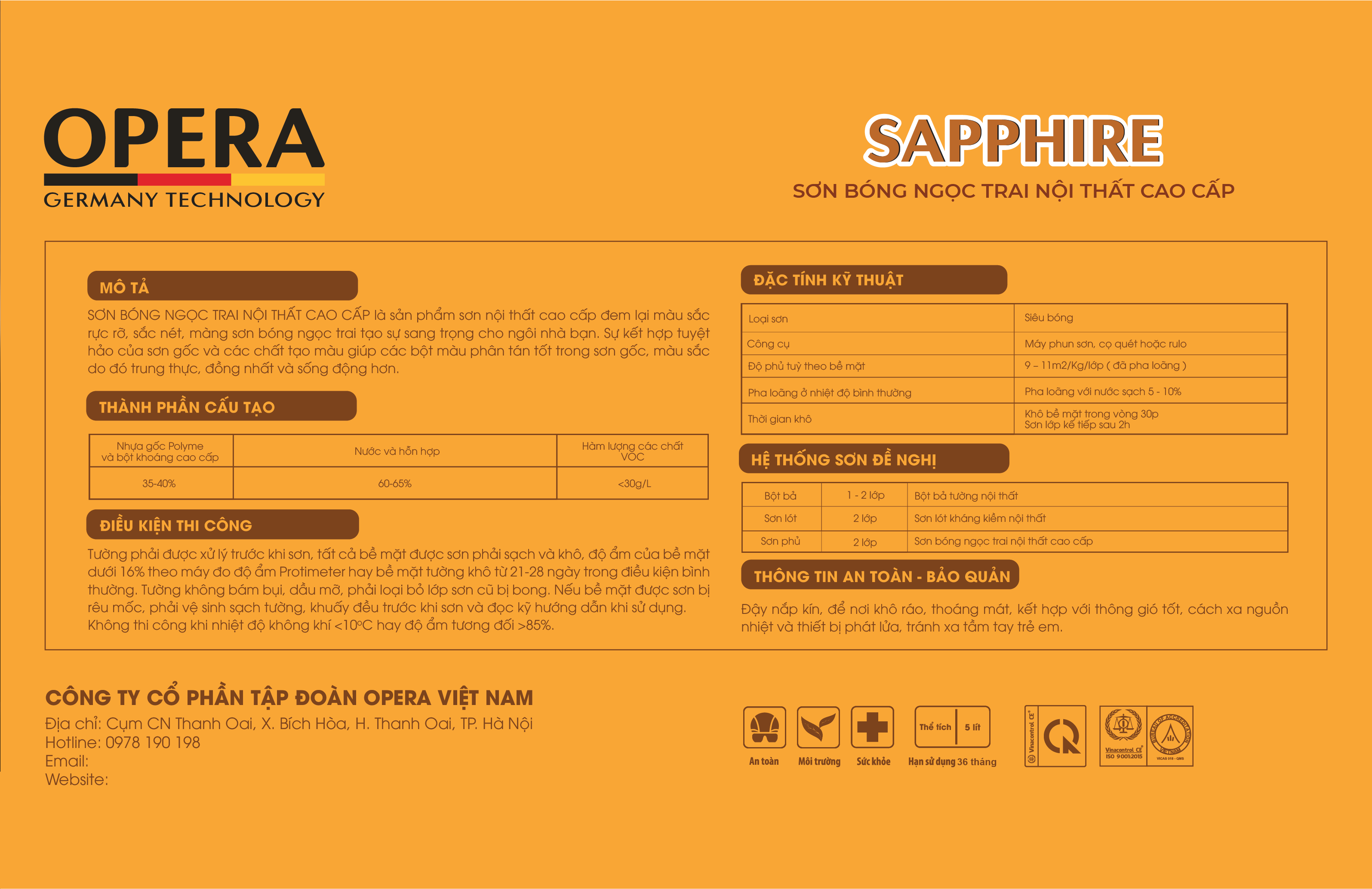 Sơn Opr-68 Sapphire 5L