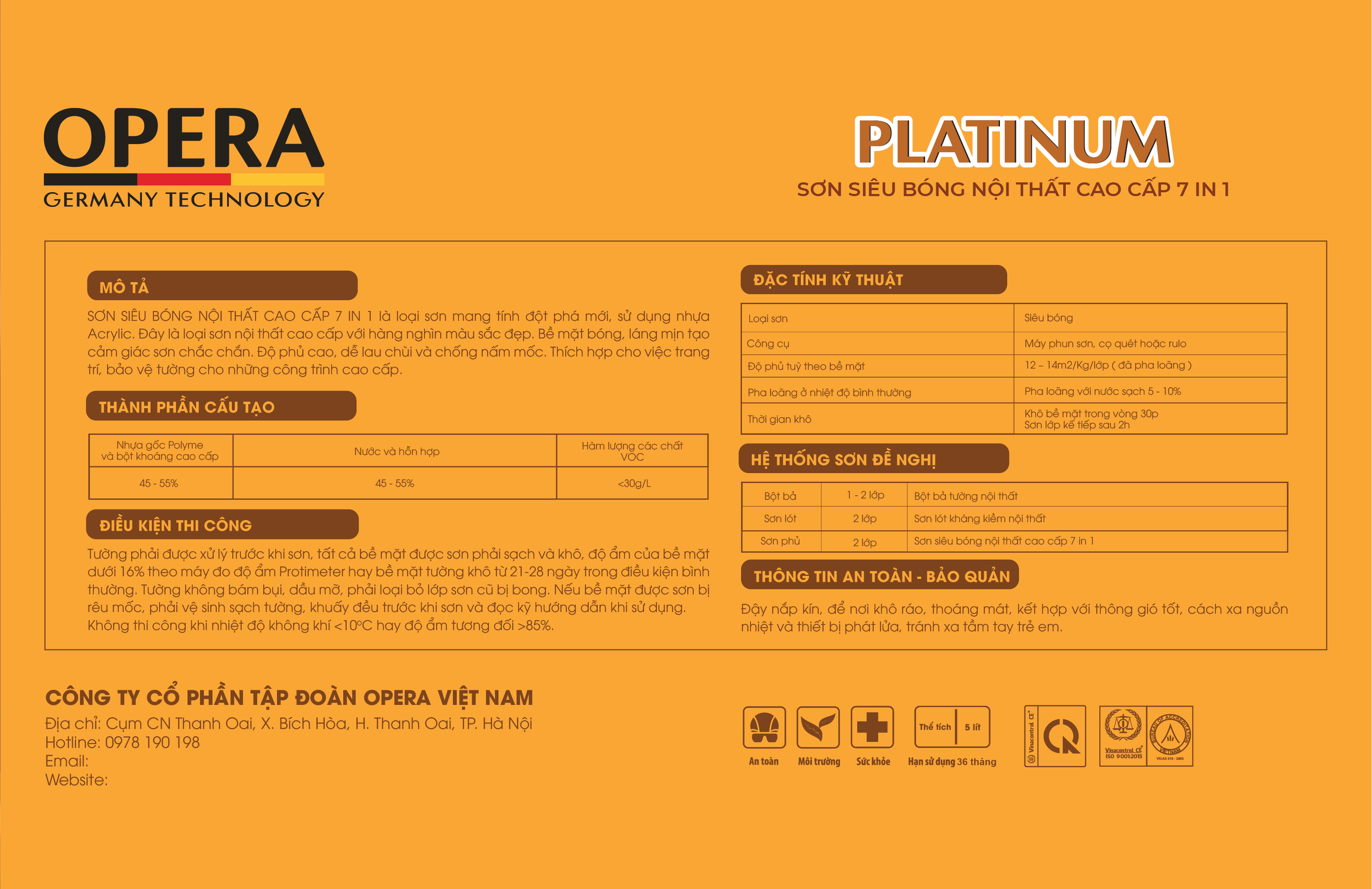Sơn Opr-69 Platinum 5L