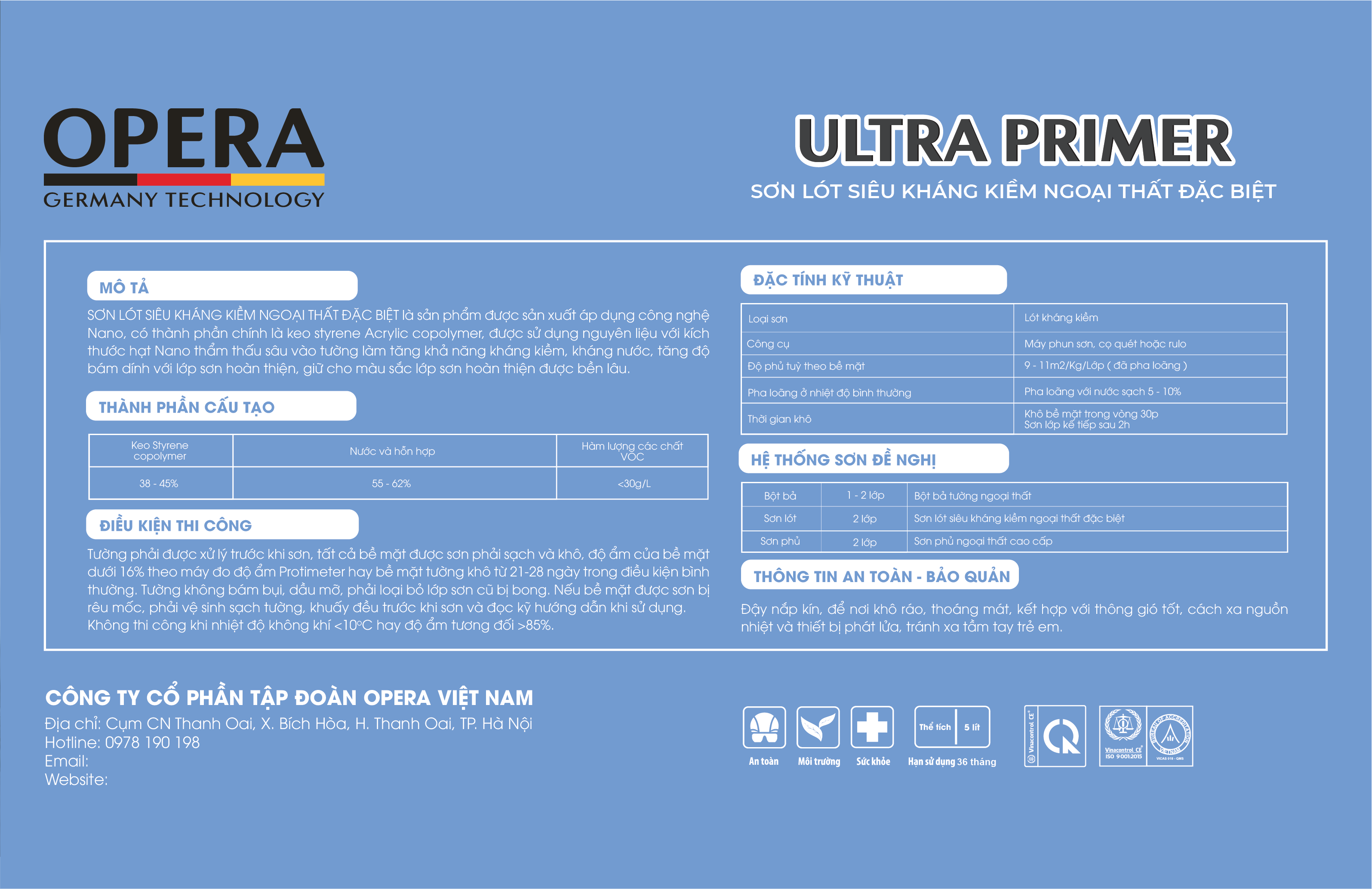 Sơn Opr-85 Ultra Primer 5L